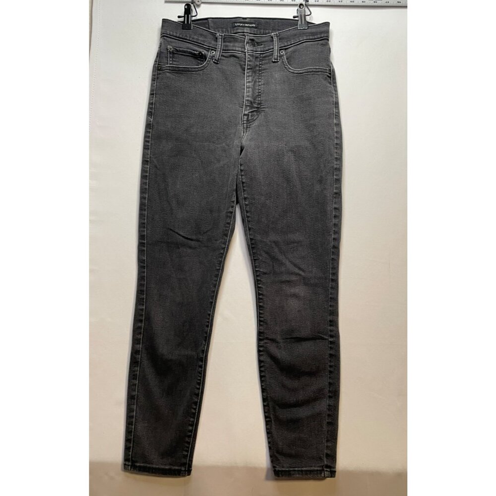 Lucky Brand jeans 8 27 x 27  high rise skinny Bridgette 7W15325 light black
